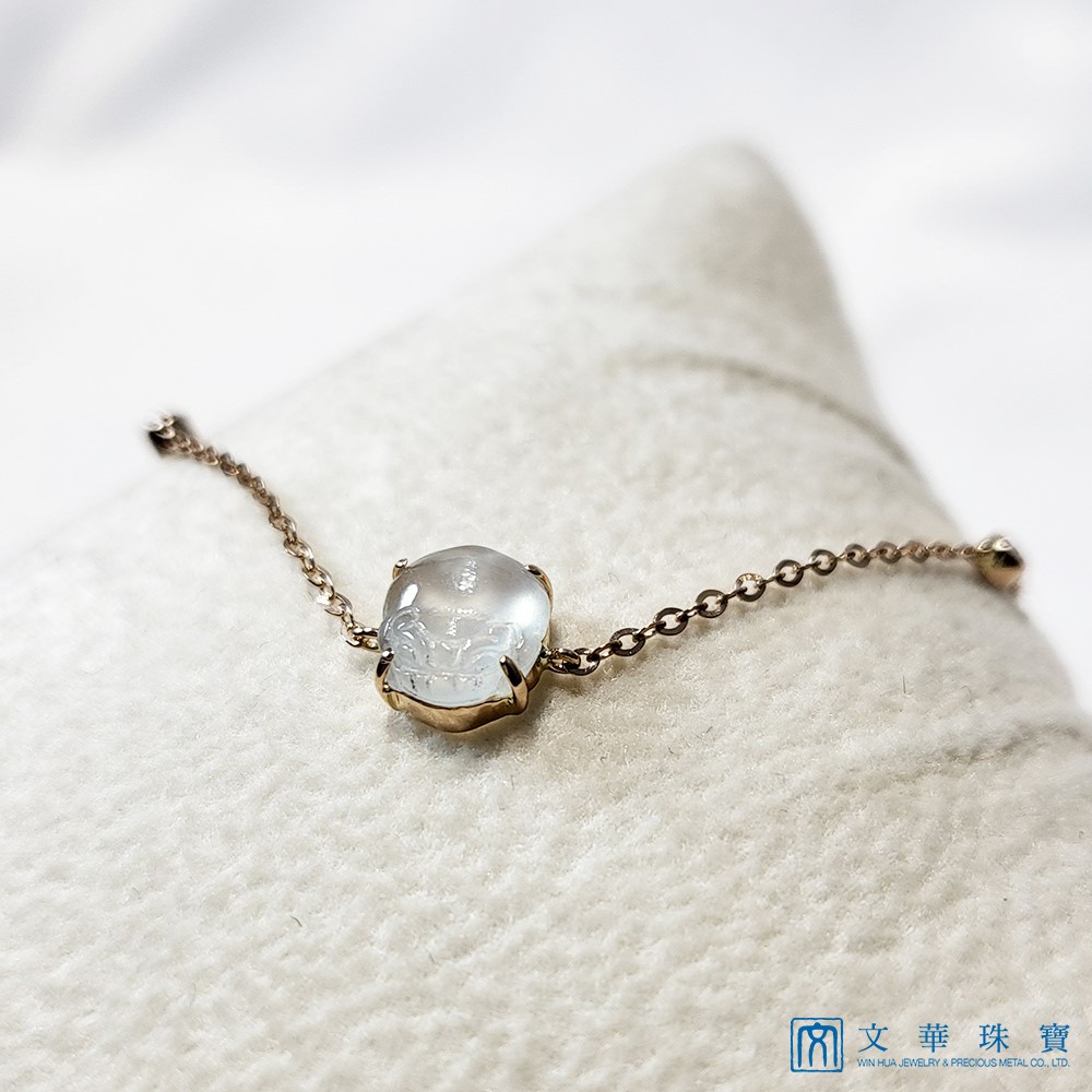 冰蟾玫瑰金手鍊 18K金