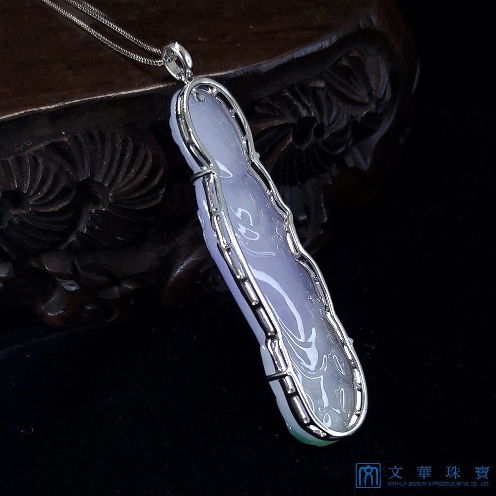 冰種春帶彩觀音玉墜(已售出)