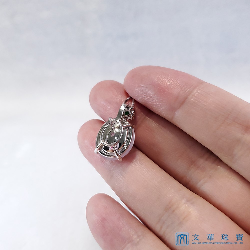 冰粉紫蛋面墜 
