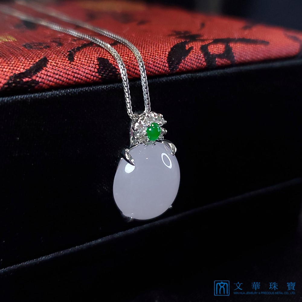 冰粉紫蛋面墜 
