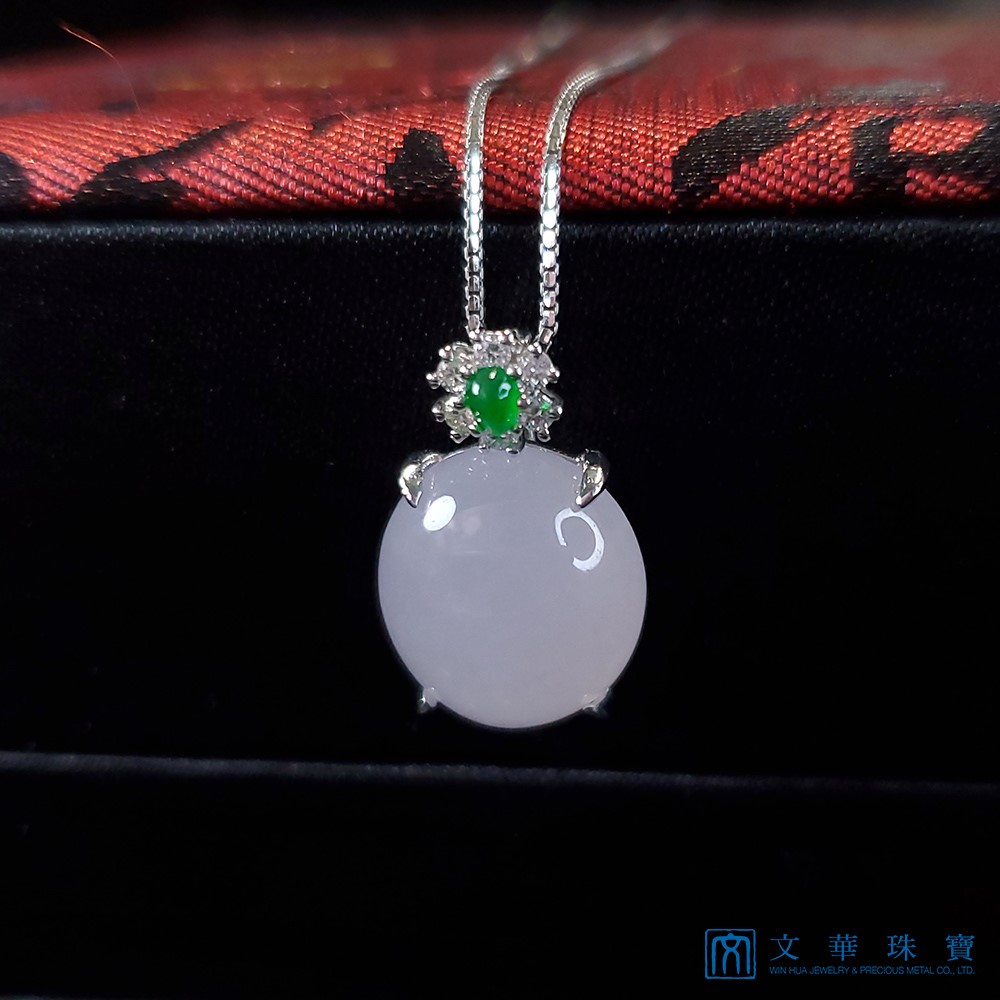 冰粉紫蛋面墜 