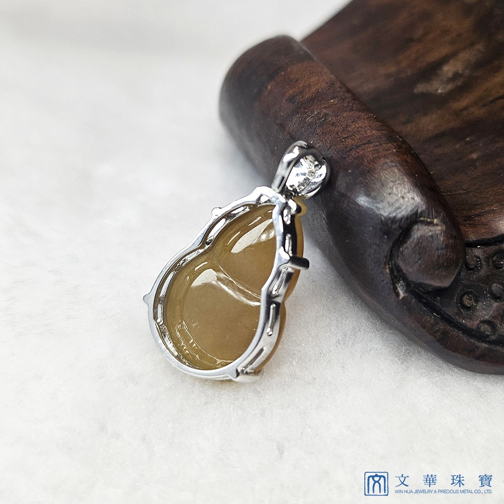 黃翡福祿玉墜