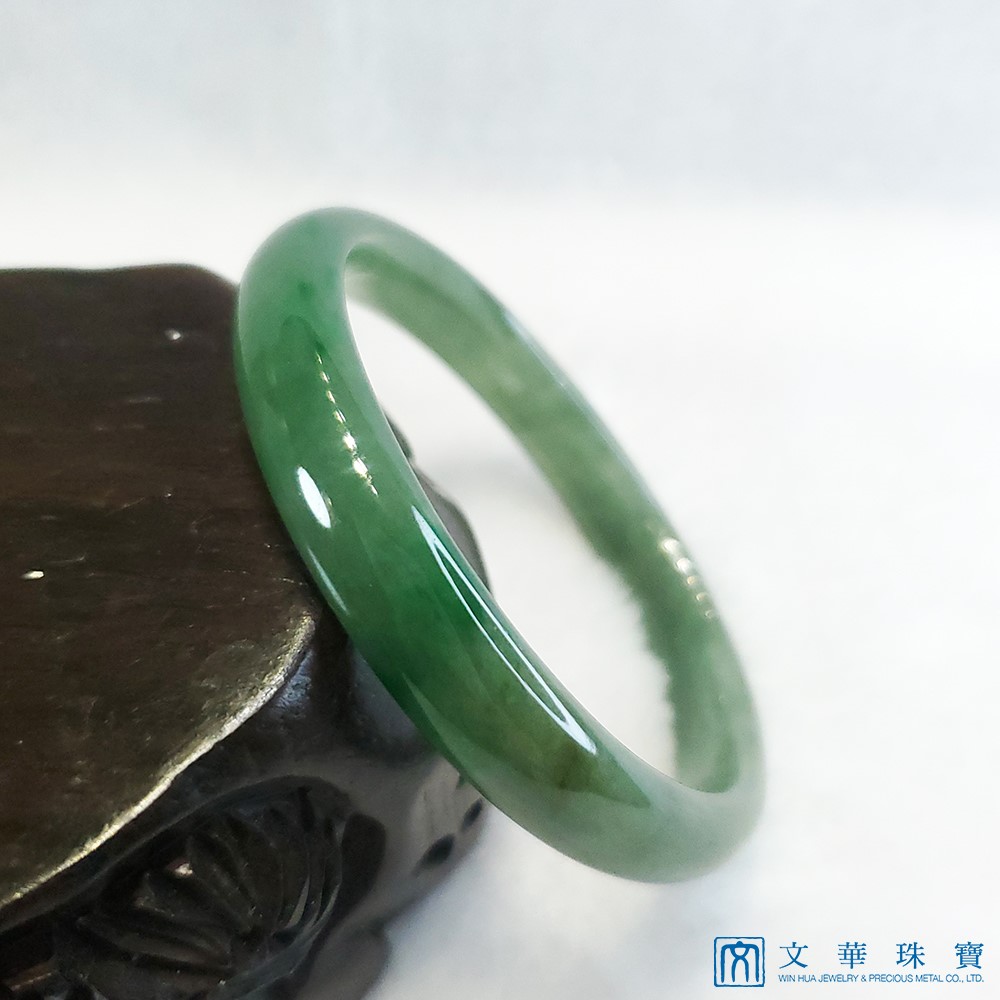 滿綠翡翠玉鐲 18圍
