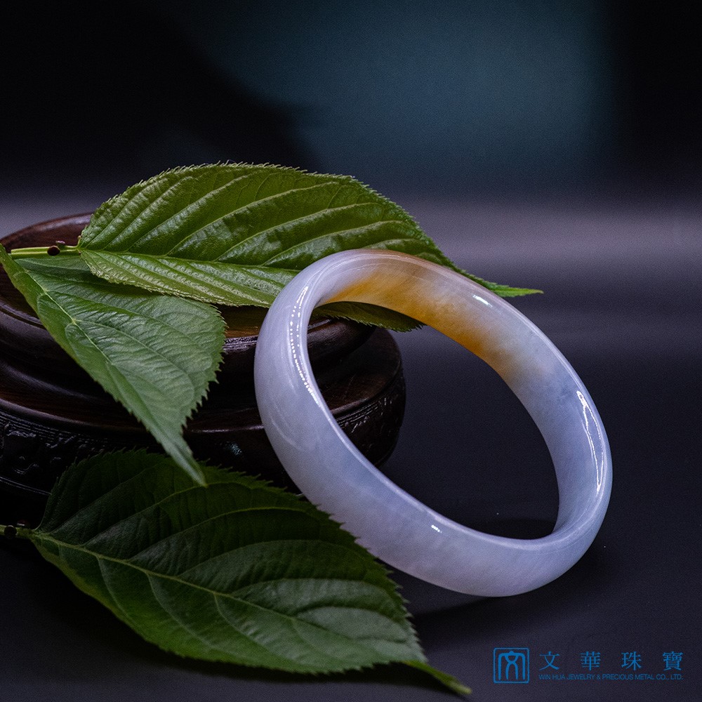 冰種蜜糖貴妃扁鐲 18圍