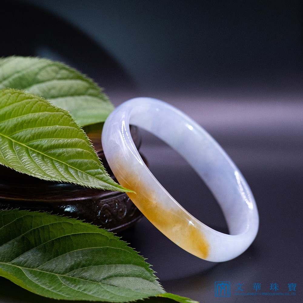 冰種蜜糖貴妃扁鐲 18圍