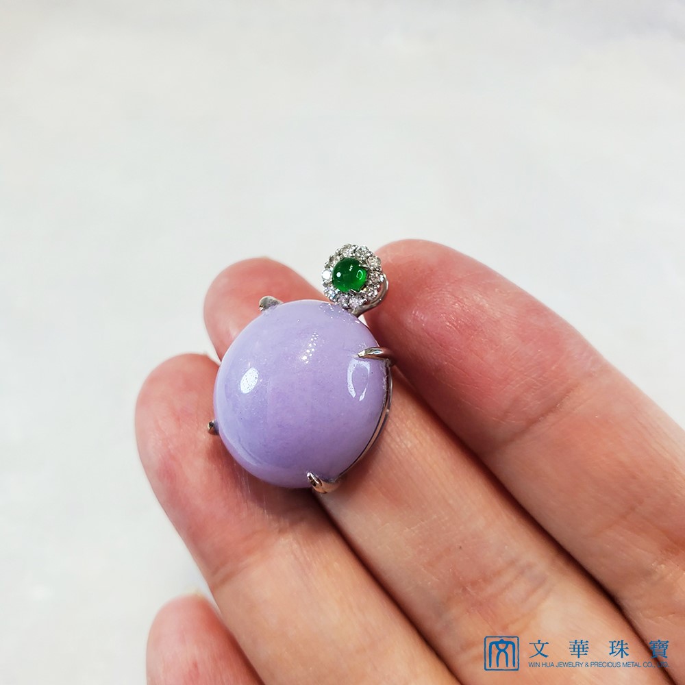 紫羅蘭蛋面玉墜(已售出)