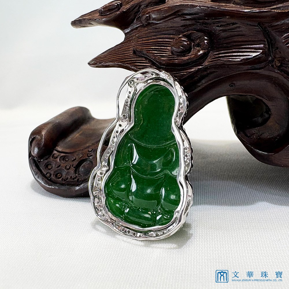 翡翠觀音玉墜