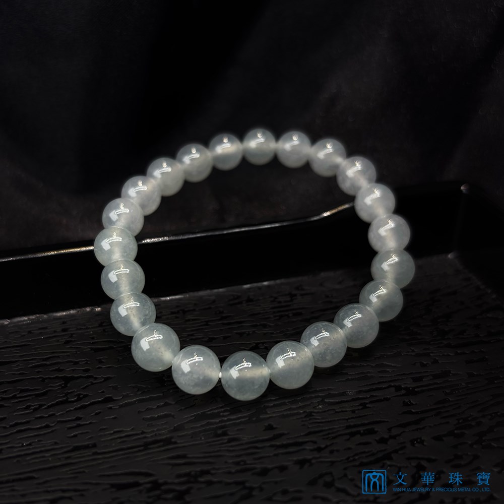 高冰翡翠圓珠手鍊 約8mm