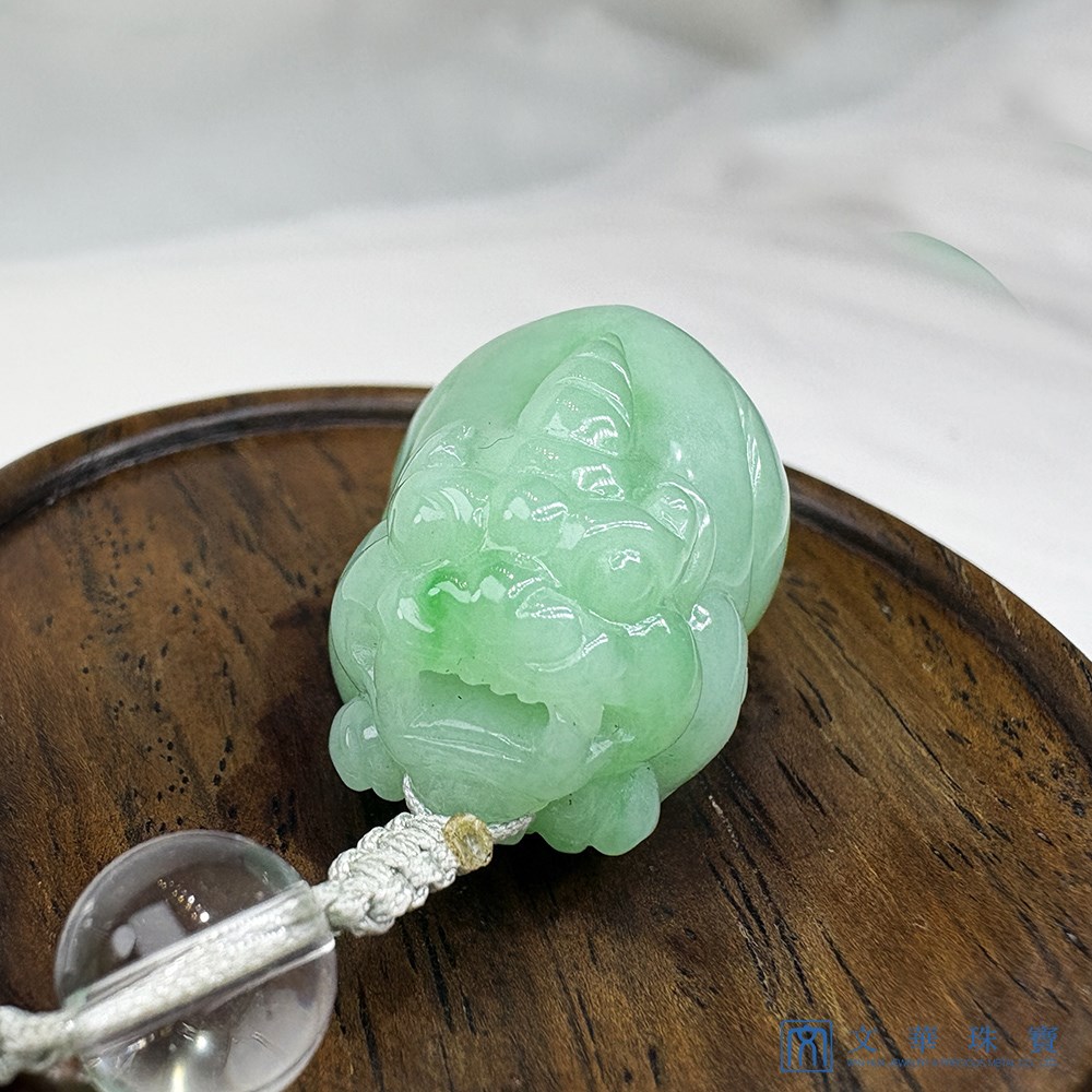 翡翠蘋果綠富貴貔貅 