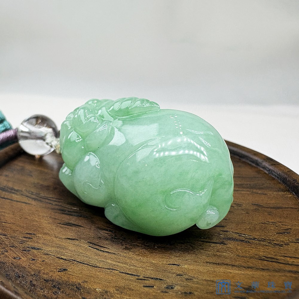翡翠蘋果綠富貴貔貅 