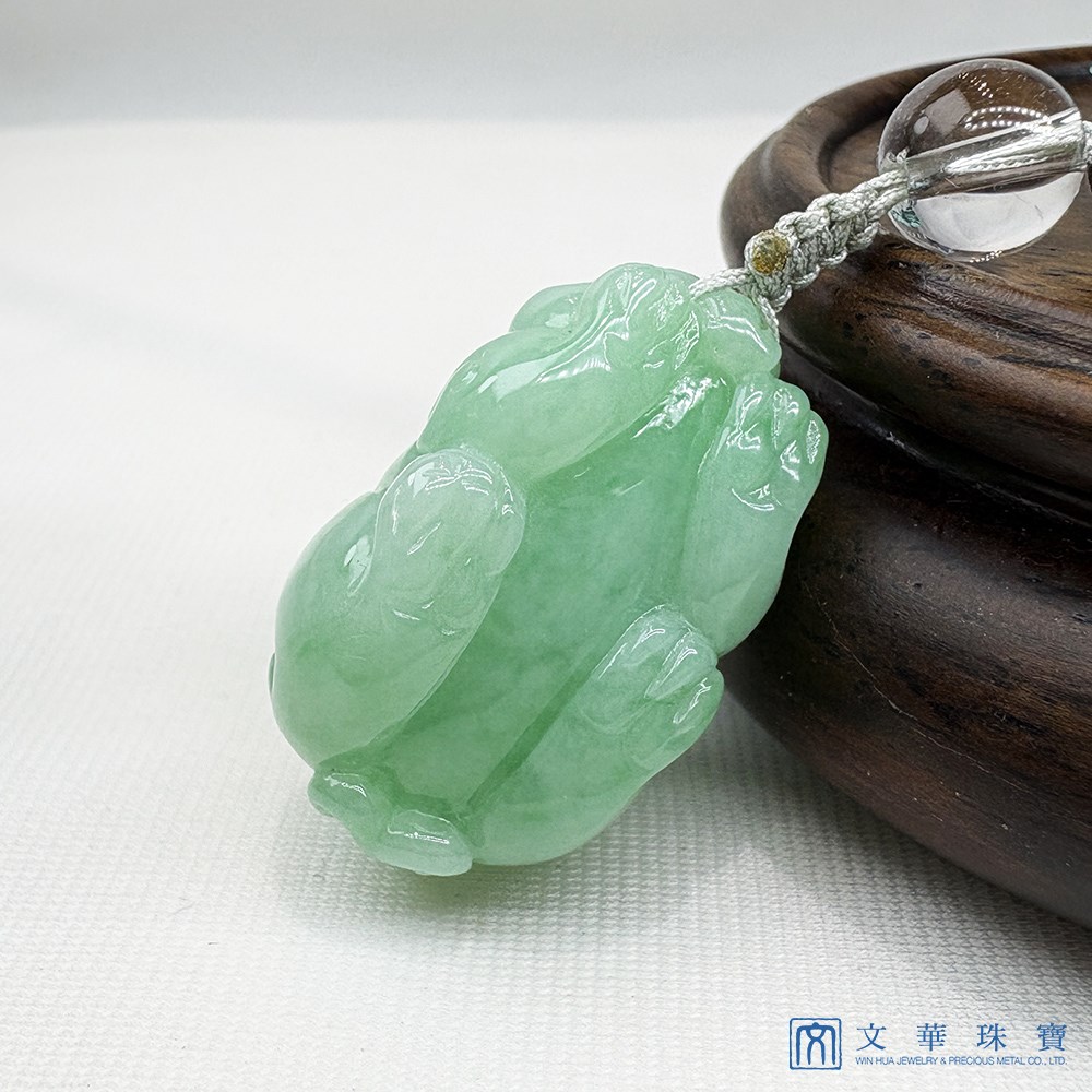 翡翠蘋果綠富貴貔貅 