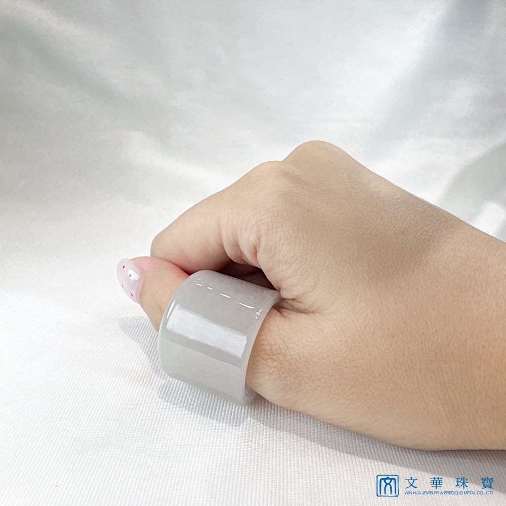 冰糯白月光扳指 國際圍約20圍