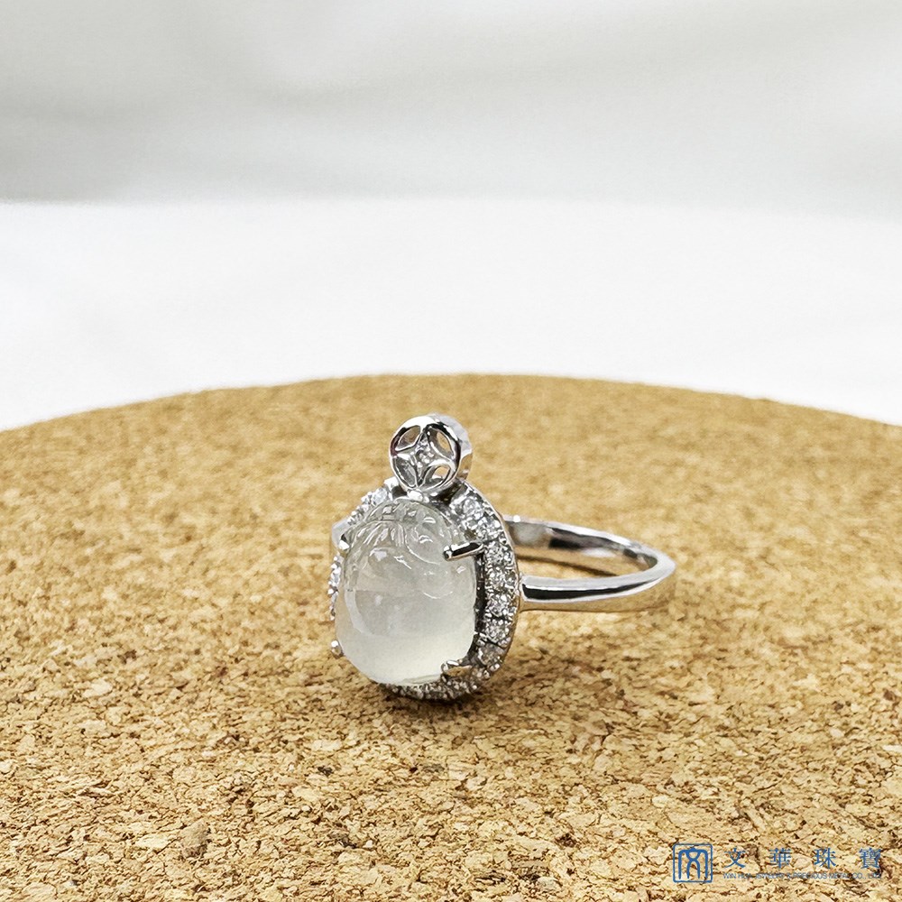 冰蟾咬錢戒指 國際圍10.5號