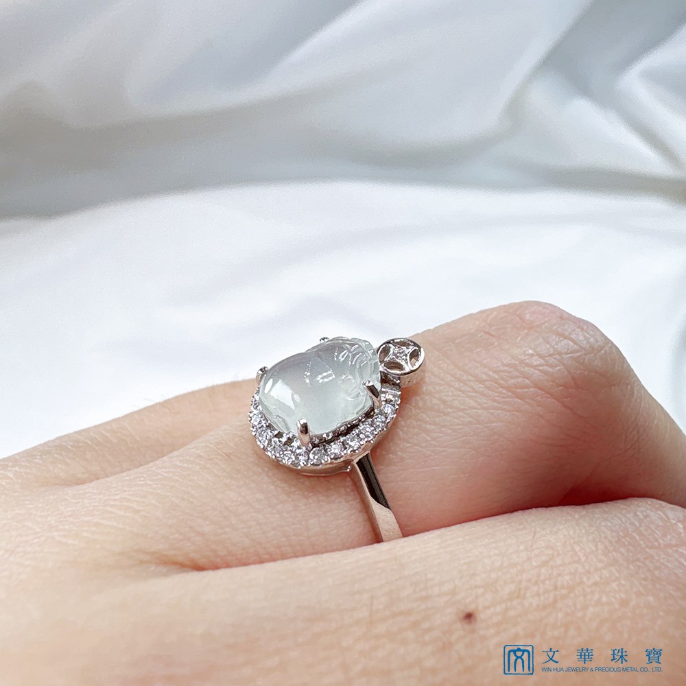 冰蟾咬錢戒指 國際圍10.5號